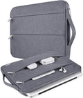 Voova Laptop Sleeve Carrying Case 14 15 Inch Compatible with MacBook Air 15 M2/M3/M4 2022-2025, MacBook Pro 15, Hp Chromebook 14, Waterproof Slim Computer Cover Bag,Grey