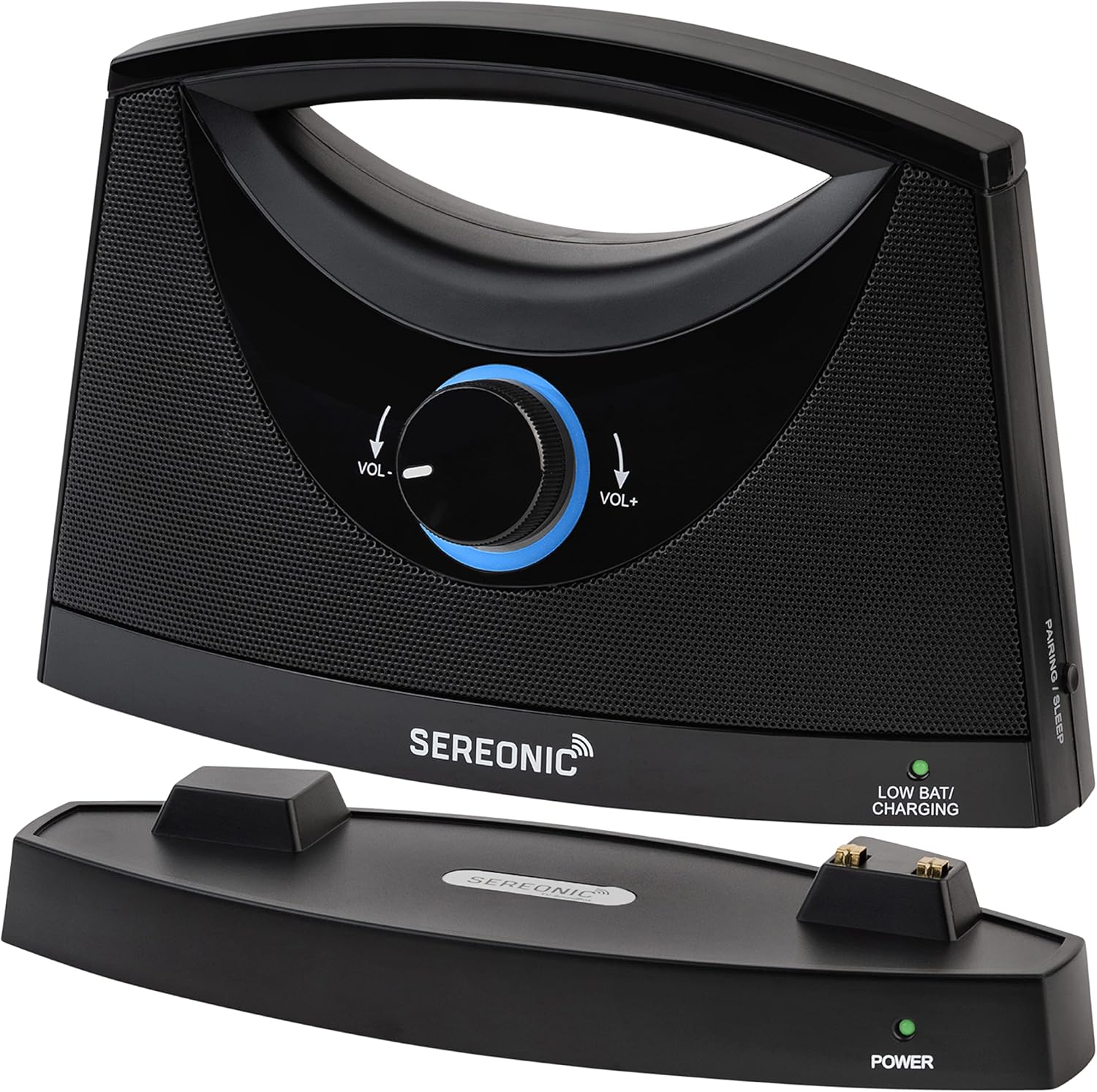Portable Wireless TV Speakers for Smart TV - Ideal for TV Watching Without The Blaring Volume - Wireless Speakers for TV Designed for Hard of Hearing, Elderly, and Seniors - 100ft Range