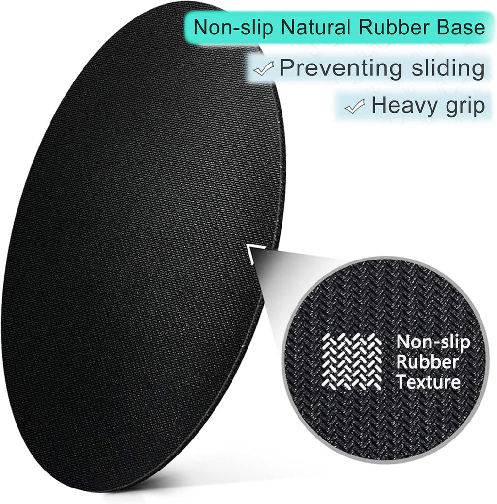 ITNRSIIET Round Mouse Pad with Stitched Edge Premium-Textured Waterproof Non-Slip Rubber Base Desktop Protection Mat Diameter 8.7 inches, Tropical Plants