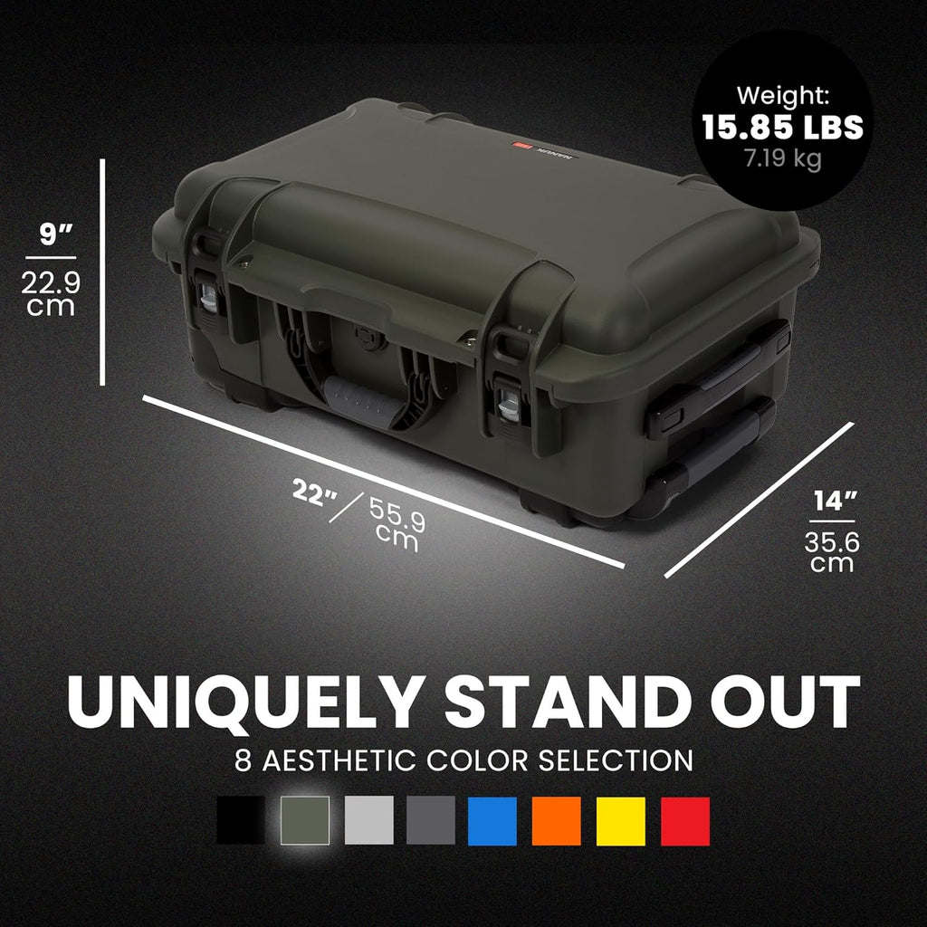 NANUK Wheeled Series 935 Lightweight NK-7 Resin Waterproof Protective Case