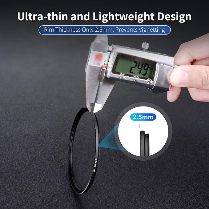 JJC 72mm Ultra-Low Reflectivity UV Filter Lens Protection MCUV - Image 4