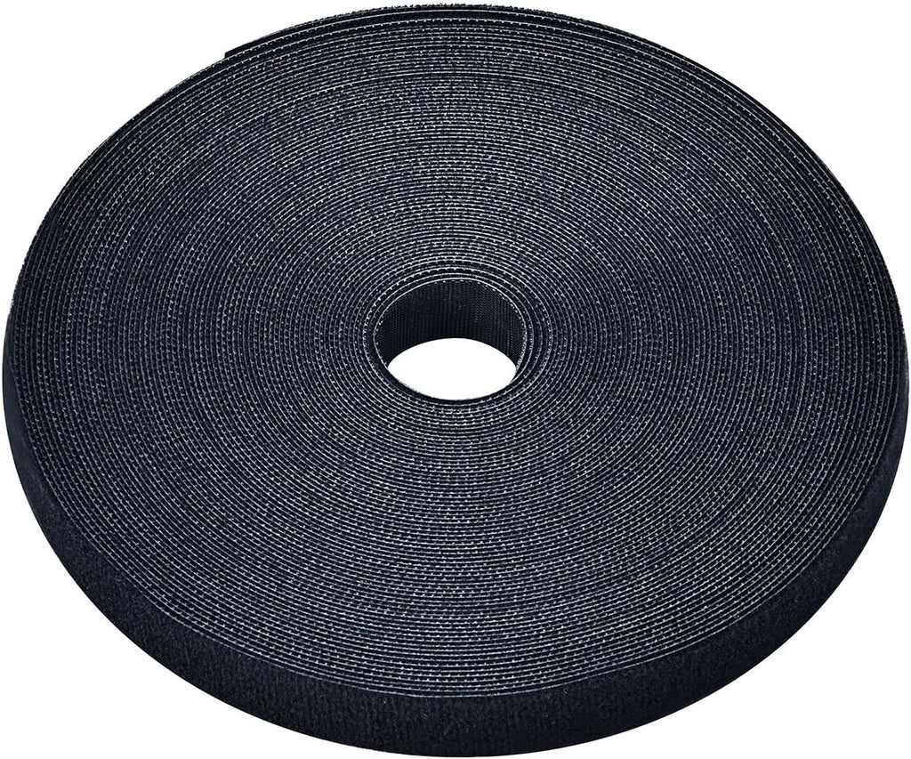 Pasow fastening tape Cable Tie Double Side Nylon Power Wire Management 3/4Inch 1 Roll Hook (25 Yards, Style 2)