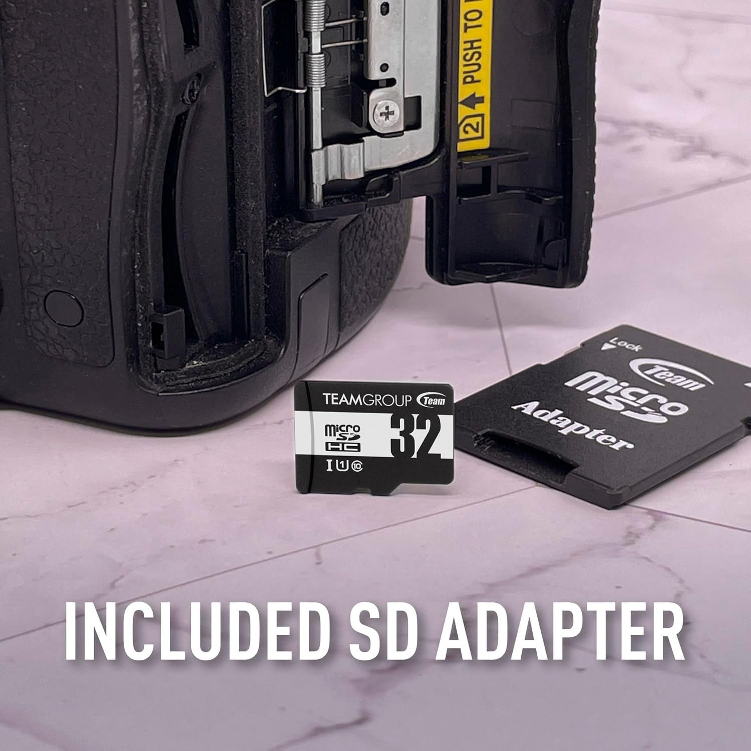 TEAMGROUP Micro 32GB x 5 Pack UHS-I U1 Class 10 SDHC SDXC Read Speed up to 100MB/s High Speed Flash Meomry Card with Adapter for Camera, Surveillance, Full HD Shooting TUSDH32GCL10U63