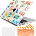DONGKE for M4 MacBook Pro 16 Inch Case 2024 2023 2021 A3403 A3186 M3 A2991 M2 A2780 M1 A2485 Pro/Max Chip, Plastic Hard Shell Case & Keyboard Cover for Mac Pro 16 with Touch ID, Post Stamps