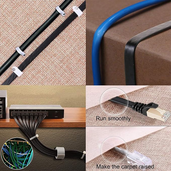 BUSOHE Cat8 Ethernet Cable 7FT 5 Pack Multi Color, Cat-8 Flat RJ45 Computer - Image 6
