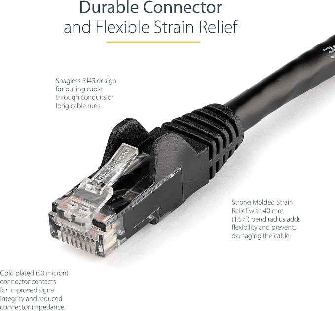StarTech 5ft CAT6 Ethernet Cable - Image 3