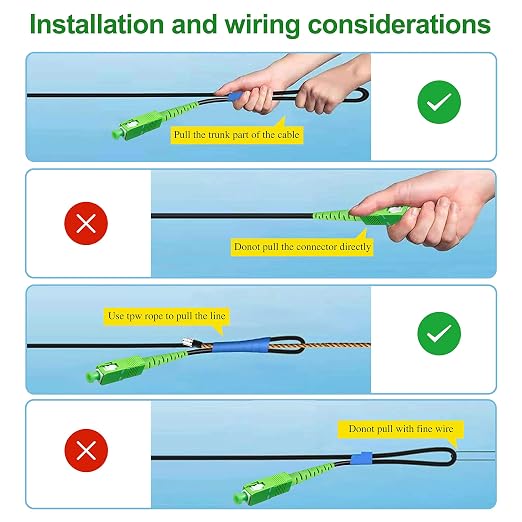 300 Meters Low Friction Outdoor Armored SC/APC to SC/APC Fiber Optic Internet - Image 6