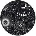 ITNRSIIET Round Mouse Pad with Stitched Edge Premium-Textured Waterproof Non-Slip Rubber Base Desktop Protection Mat Diameter 8.7 inches, Sky Spirit