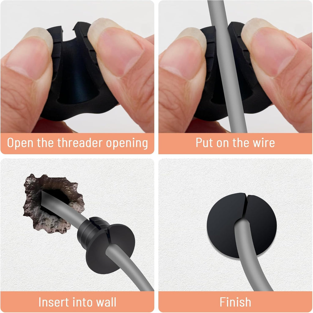 Cable Grommet Routing Kit for Starlink for 3/4 inch Wall Hole, Starlink Accessories, Silicone Cable Wall Pass, Starlink Anti-Slip Wall Grommets for Cables (3/4 inch) 2 Pcs (Pack of 2)