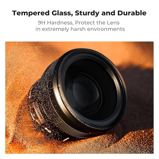 K&F CONCEPT 67mm Shockproof & Ultra Low Reflectivity MCUV Lens Protection Filter - Image 3