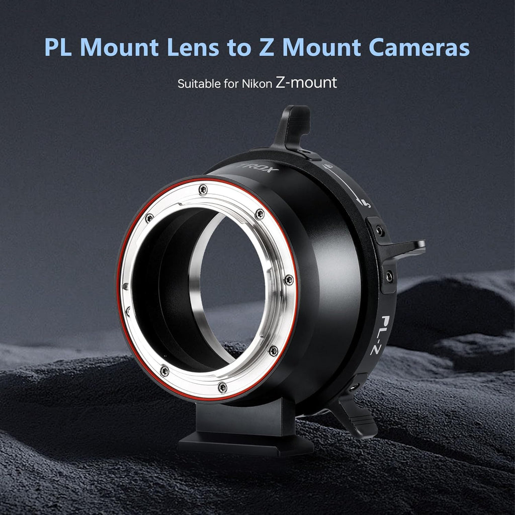 VILTROX PL-Z Lens Adapter, Lens Converter Ring Camera Lens Mount Adapter Ring Compatible with PL Lens to to Z Mount Nikon Mirrorless Camera Z5 Z50 Z6 Z6II Z7 Z7II Zfc