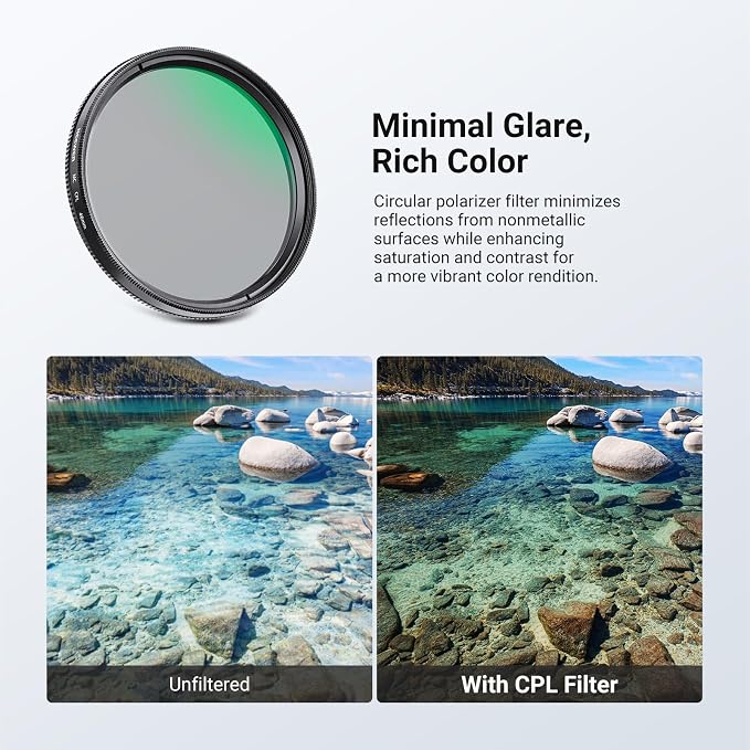 NEEWER 46mm Variable ND + CPL + UV Filter Kit - Image 5