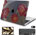 Mektron for MacBook Air 13 Case A1466/A1369 (2010-2017 Release), Snap-on Plastic Hard Shell Cover for MacBook Air 13.3 inch with Keyboard Cover, A-Golden Rose