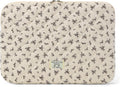 Puffy Laptop Sleeve 13-15.6 Inch Cute Quilted Laptop Protective Case Padded Floral Computer Sleeve for MacBook (A-Black, 15 Inch)