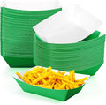 Yinkin 100 Pcs 2lb Paper Food Trays Boat 2lb Disposable Nacho Trays Kraft Paper by Yinkin