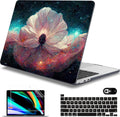 Mektron for MacBook Pro 13-inch Case 2022 2021 2020 Release A2338 M2 M1 A2289 A2251, Printed Plastic Hard Shell Cover for New MacBook Pro 13.3-inch Touch Bar Fits Touch ID，Galaxy Flower