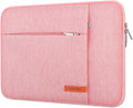 Lacdo Laptop Sleeve Case for 16 inch New MacBook Pro M4/M3/M2/M1 Pro/Max A3403 A3186 A2991 A2780 A2485 A2141 2024-2019 | 15 inch Microsoft Surface Laptop 7th Copilot+PC, 6 5 4 3 Computer Bag, Peach