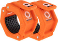 Lock-Jaw Sport Olympic Barbell Collar - Quick Release Barbell Clamp (Orange)