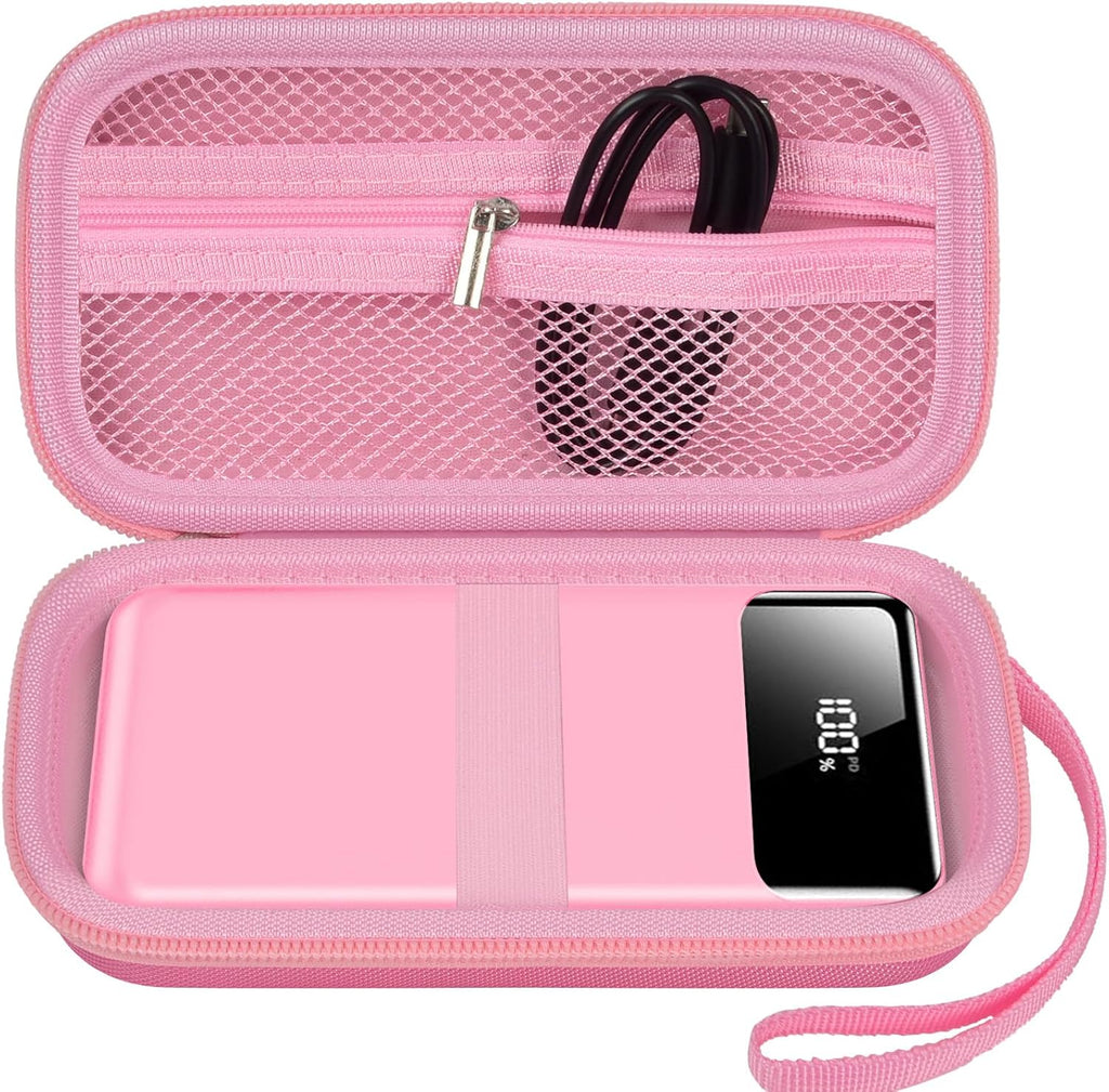 Portable Bank Charger Case for SABANI for Charmast for OHOVIV for VRURC for YILANS for CFIAI for LOVELEDI for RGVOTA for Miday for RONEGN for POIYTL for IAPOS Fast Charging Battery (Pink)