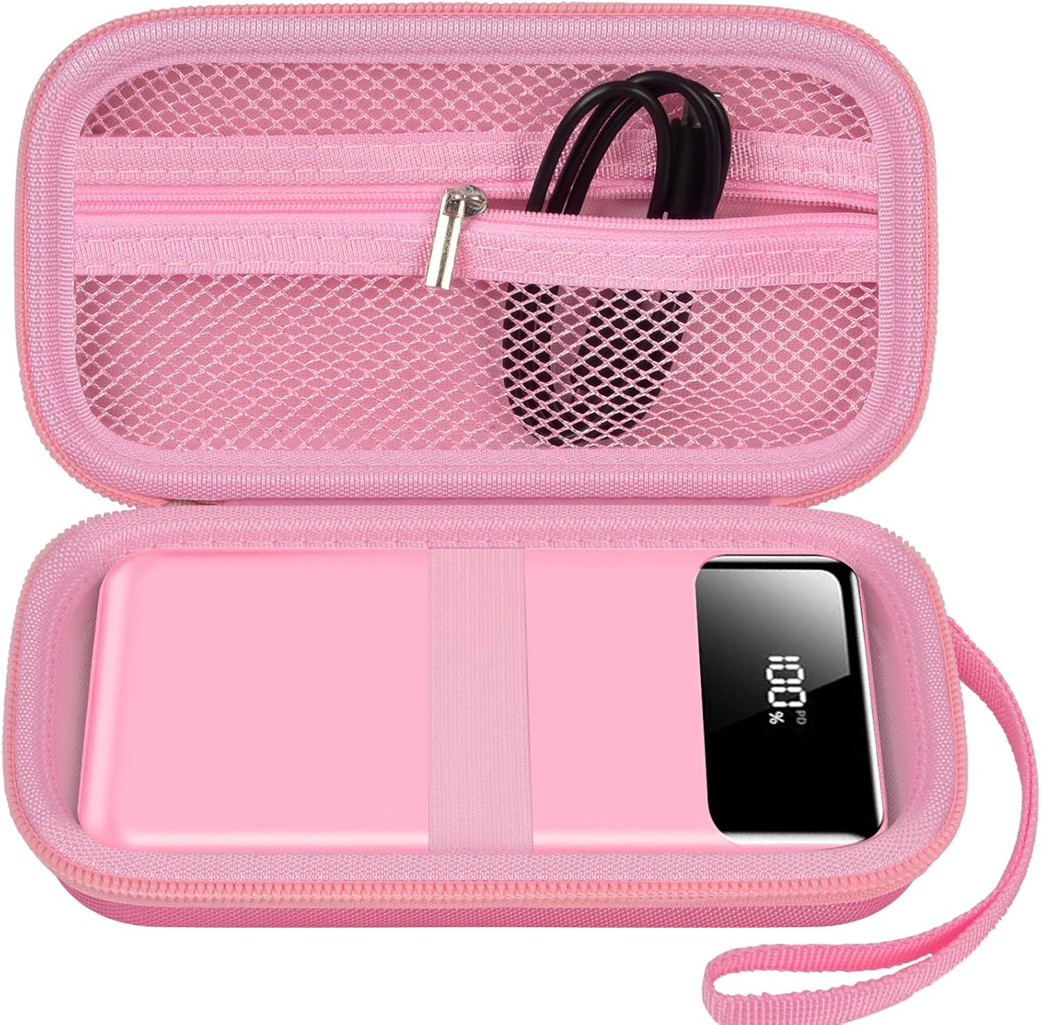 Portable Bank Charger Case for SABANI for Charmast for OHOVIV for VRURC for YILANS for CFIAI for LOVELEDI for RGVOTA for Miday for RONEGN for POIYTL for IAPOS Fast Charging Battery (Pink)