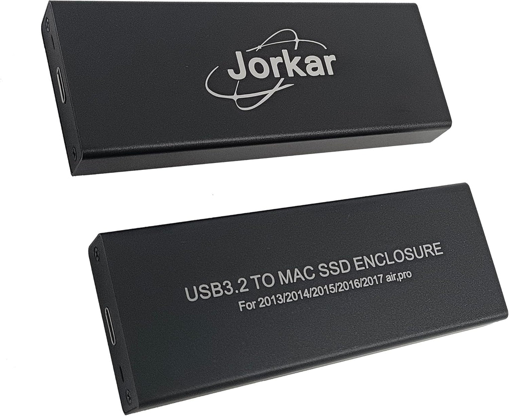 External SSD Enclosure for MacBook Air/Pro 12+16 PIN SSD, Hard Drive Reader for A1466 A1465 A1502 A1398 SSD mid 2013-2017, Portable Mac SSD to USB-C 3.2 Adapter Case (No SSD)