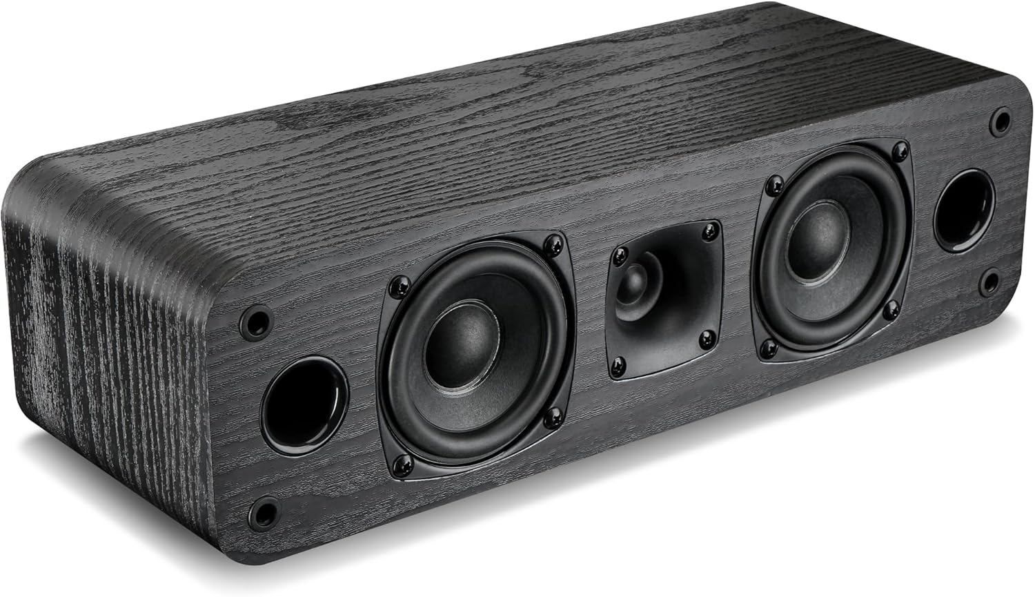 Saiyin 5.0 Home Theater System, 100w HiFi Surround Sound Speakers with Stereo Surround Sound and Classic Rretro Wood Grain for TV/PC, Passive, Amplifier or Receiver Required, Cable Not Included