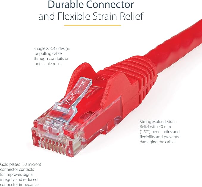 StarTech 50ft CAT6 Ethernet Cable - Image 3