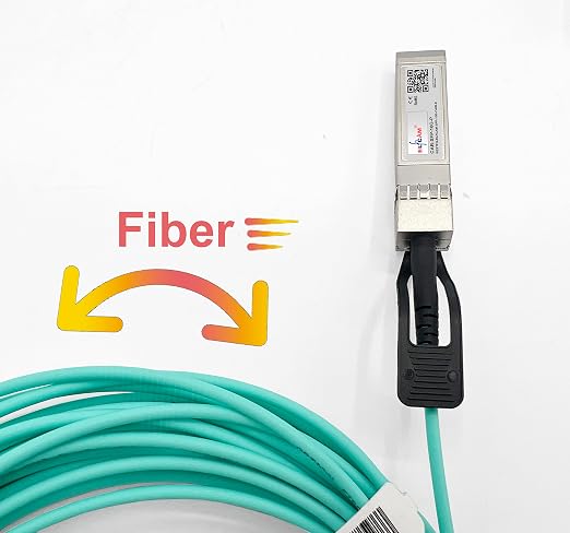 Elfcam® - 2m/6.56ft 10G Active Optical Cable AOC OM3 SFP+ to SFP+ 10Gbps - Image 5