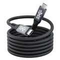10FT USB-C 3.1 Gen 2 Cable 10Gbps Data Transfer, 60Hz Video Output, 4K Display,100W(5A),USB C Video Monitor Cable 100W PD Fast Charging Compatible with Thunderbolt3 MacBook iPhone 15 iPad