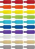 Wrap-It Storage - Cable Labels, Medium, Multi-Color (30-Pack) Write On Cord Tags for Wire Management and Identification