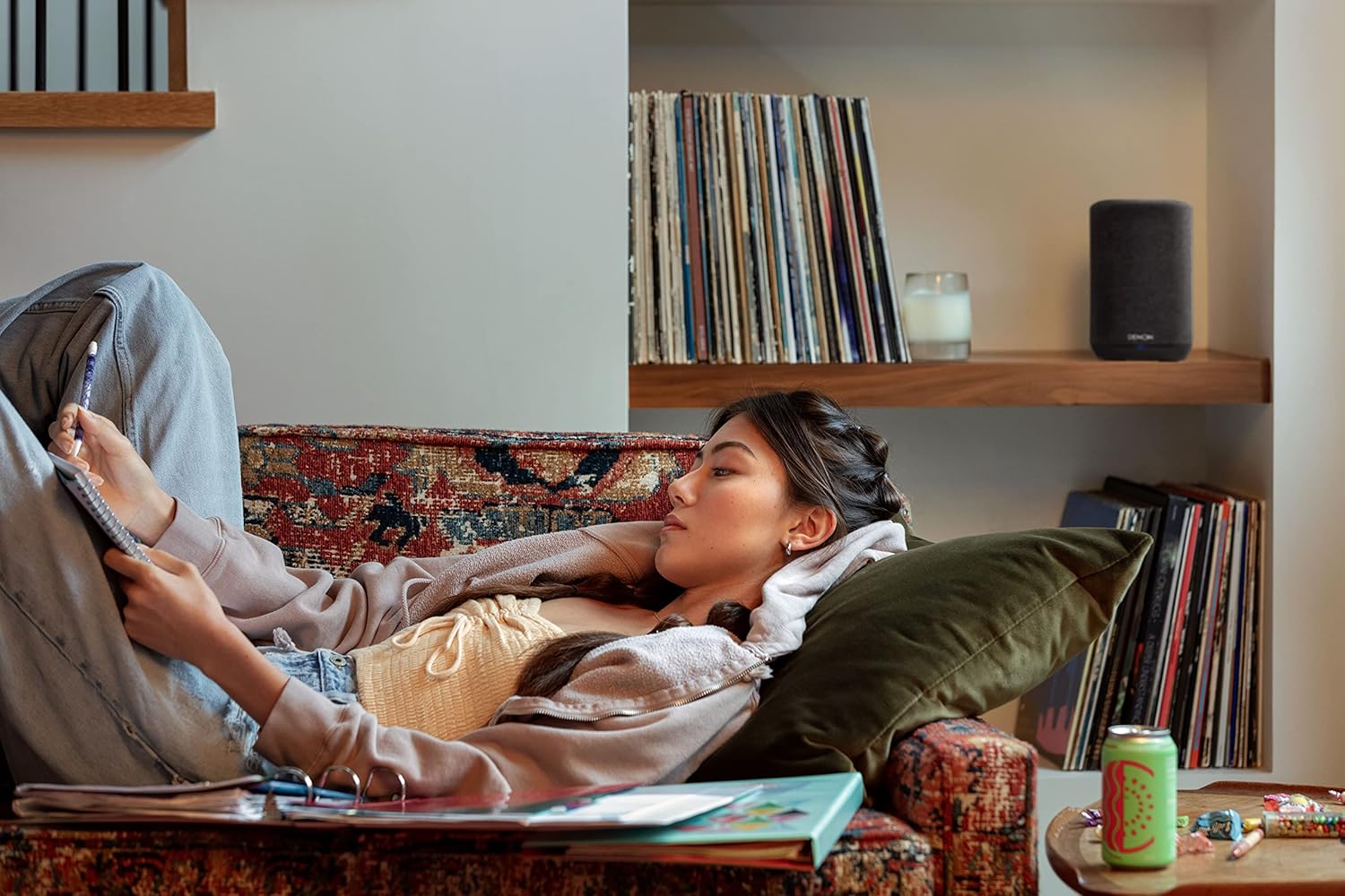Denon Home 150 Wireless Smart Speaker – Compact Design, Wi-Fi & Bluetooth, HEOS Built-in, Alexa Built-in, Siri & AirPlay 2, Spotify Connect, Multi-Room Support, Black