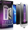 2 Pack Matte Privacy Screen Protector for iPhone 13 Pro Max and iPhon 14 Plus 6.7-Inch Auto Dust Removal, No Bubbles,Anti-Spy Tempered Glass Film, Easy Installation