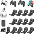 OIVO Controller & Headset Wall Mount Holder Stand, Foldable Headphone Stand, Gaming Controller Holder Hanger Hook, Universal Storage Organizer Controller/Earphone/Game Accessories-13 Packs
