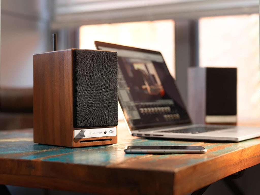 Audioengine A2-HD (HD3) Bluetooth PC and Computer Desktop Speakers with aptX HD - USB, RCA, Headphone