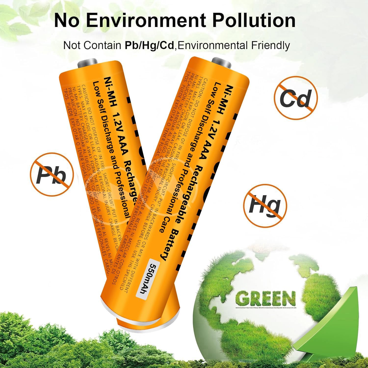 4 Pack NI-MH AAA Rechargeable Battery for Panasonic, 1.2V 550mah AAA Rechargeable Batteries for Panasonic Cordless Phones Handset, Remote Controls, Electronics