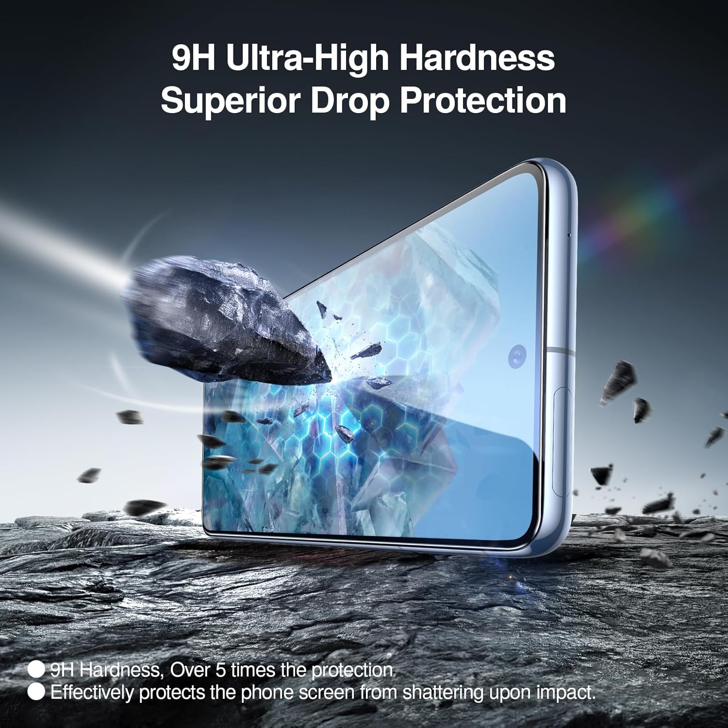 SMARTDEVIL [3+3 Pack Screen Protector For Google Pixel 8 Pro With Camera Lens Protector, FingerPrint Reader Compatible, Clear 9H Tempered Glass Film, Fast & Easy Installation, Alignment Frame