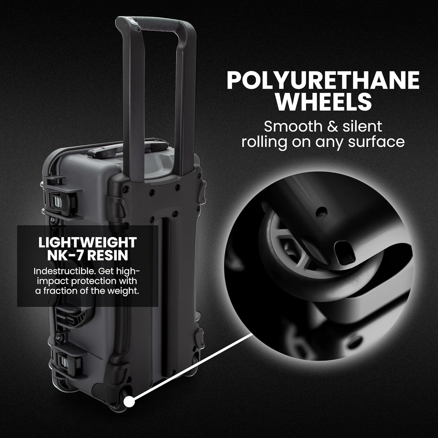 NANUK Wheeled Series 935 Lightweight NK-7 Resin Waterproof Protective Case