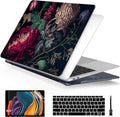 Batianda Design Case for M1 MacBook Air 13 Inch Model A2337 A2179 A1932 2021 2020 2019 Release,3D Stylish Designed Hard Shell with Keyboard Cover & Screen Protector, Vintage Flower