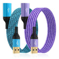 USB Extension Cable 10 FT, 2Pack USB3.0 Extension Cord Type A Male to Female USB Extender High Speed Data Transfer Extender Cord for Keyboard,Mouse,PlayStation,Webcam,Hard Drive,Printer,Flash Drive