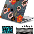 May Chen Case for MacBook Pro 13 inch M2 2023,2022,2021,2020 A2338 M1 A2251 A2289, Plastic Hard Shell Case for MacBook Pro 13" with Touch Bar Fits Touch ID, Flower