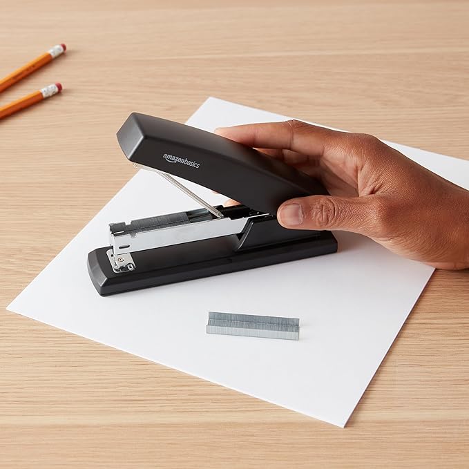 Amazon Basics Office Desk Stapler, 25-Sheet Capacity, Non-Slip - Image 7