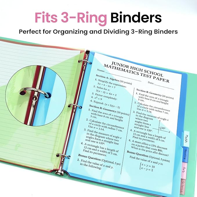Taja 16 Count Dividers for 3 Ring Binder - Image 6