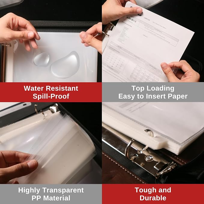Officewerks 250-Pack Heavy Duty Sheet Protectors | 8.5 x 11 Clear Plastic Page - Image 3