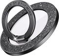 Syncwire Magnetic Phone Grip for MagSafe, Sparkle Phone Ring Holder, Rotatable Kickstand Bling Phone Ring Stand Removable MagSafe Accessories for iPhone 15 Pro Max 14 13 12,Android - Black Diamond