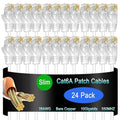 Cat6a Slim Ethernet Patch Cable 14 ft, Cat6a Patch Cable by Lysymixs