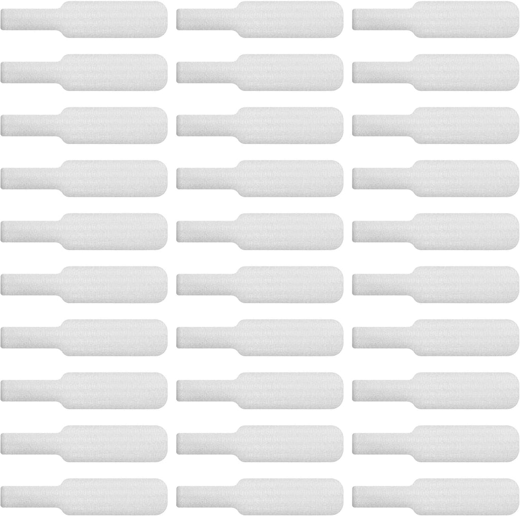Cable Labels by Wrap-It Storage, Large, White (30-Pack) Write On Cord Labels, Wire Labels, Cable Tags and Wire Tags for Cable Management and Organizer for Electronics, Computers and More
