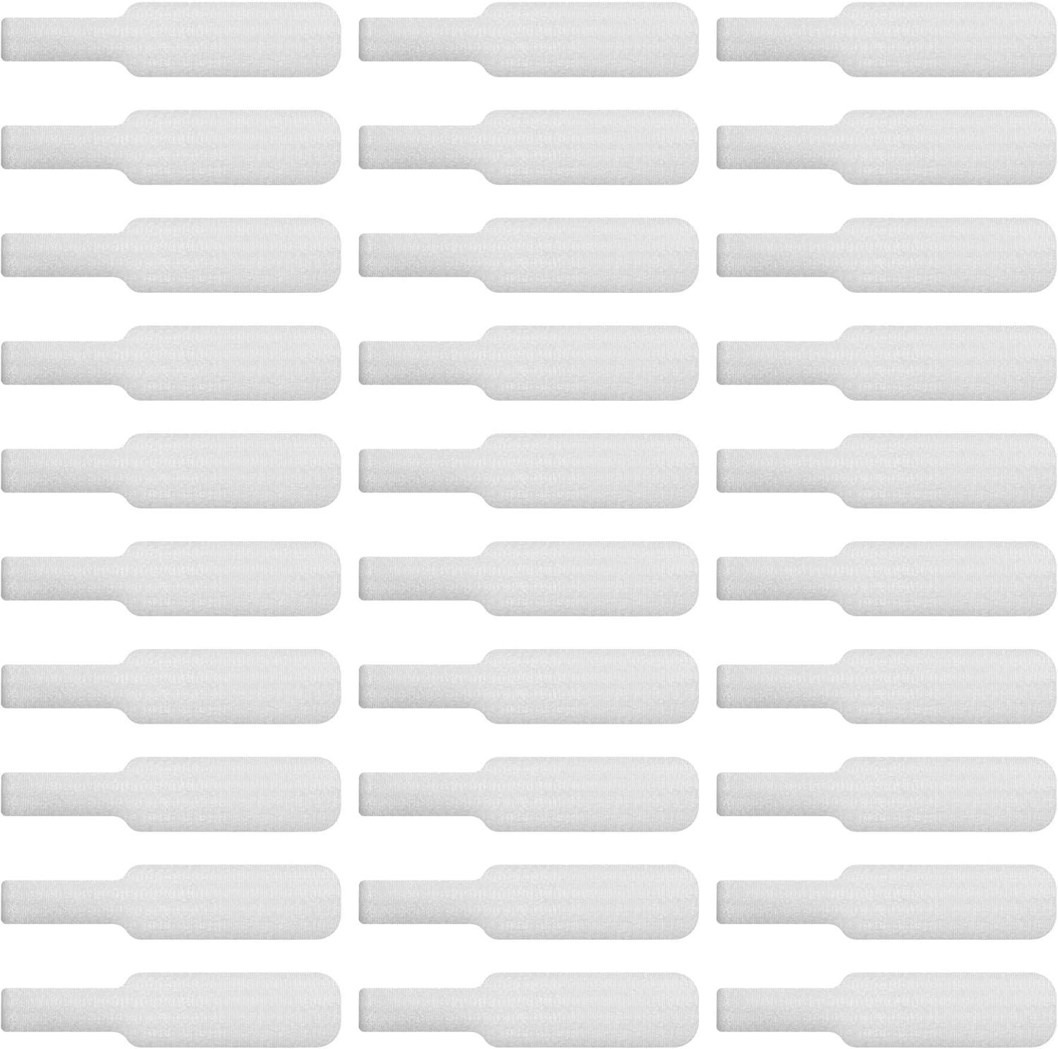 Cable Labels by Wrap-It Storage, Large, White (30-Pack) Write On Cord Labels, Wire Labels, Cable Tags and Wire Tags for Cable Management and Organizer for Electronics, Computers and More