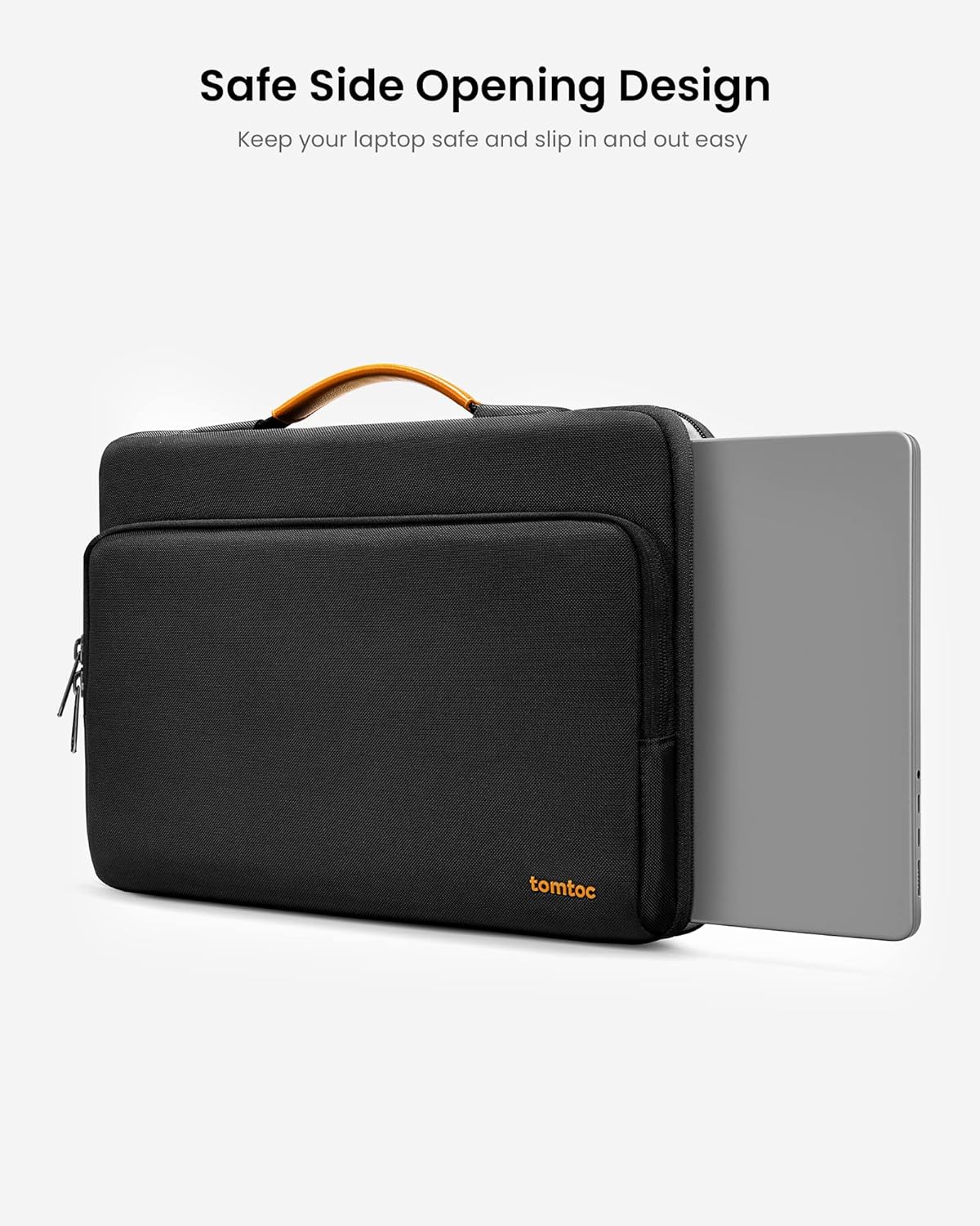 tomtoc 360 Protective Laptop Carrying Case Compatible with 14-inch MacBook Pro M5/M4/M3/M2/M1 Pro/Max 2025-2021, 12.9-13 Inch iPad Pro/Air, Water-Resistant MacBook Accessory Bag Sleeve