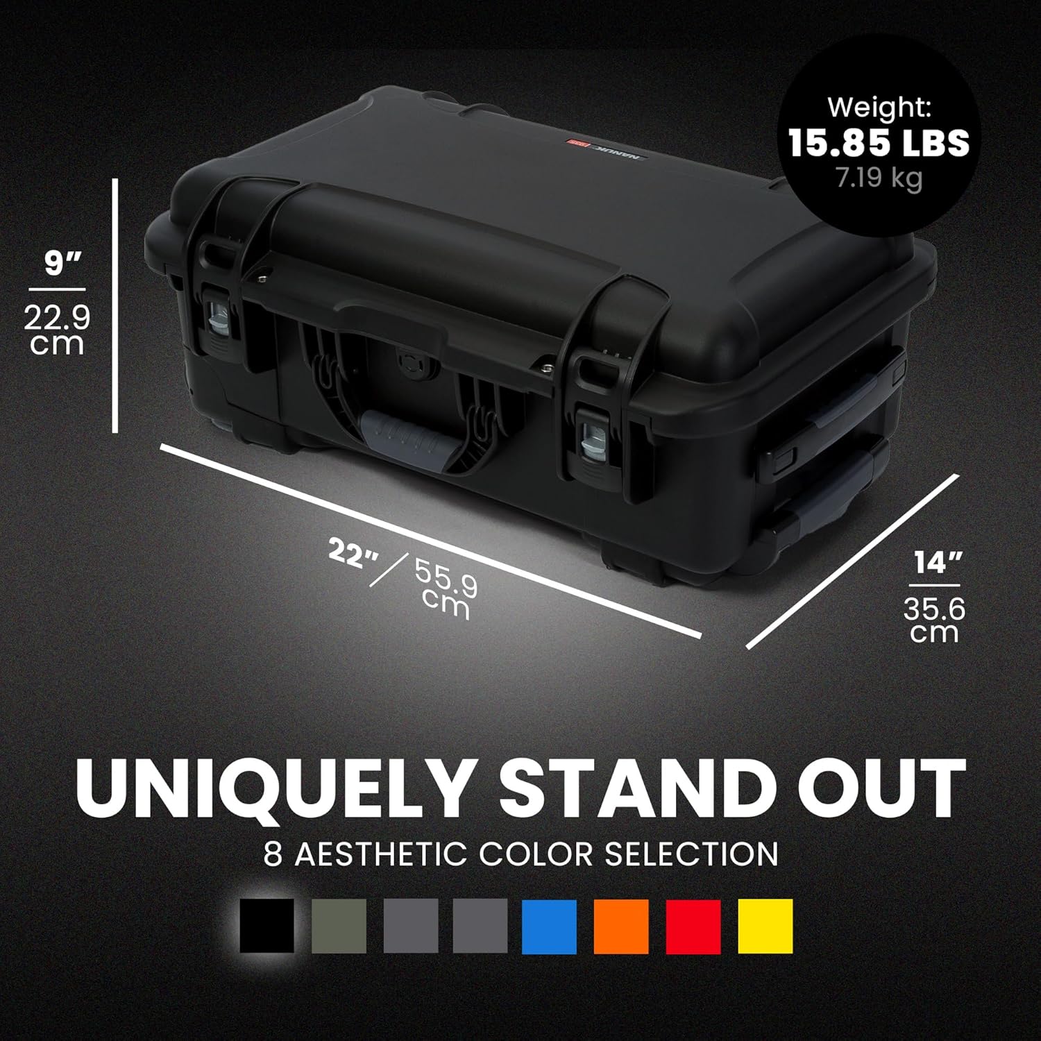 NANUK Wheeled Series 935 Lightweight NK-7 Resin Waterproof Protective Case