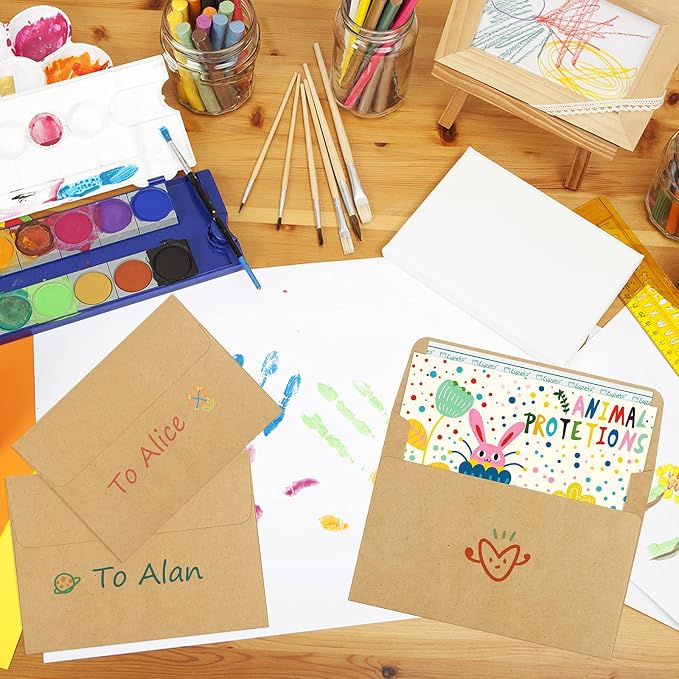 Eupako A2 White Paper Envelopes 250 Pack 4.375x5.75" Invitation Envelopes Self - Image 5